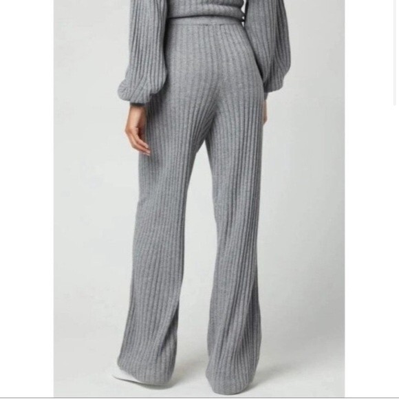 NWOT Ted Baker | Yadira Trousers Ribbed Knit High Rise Navy Blue 6 - Picture 4 of 8